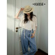 Wide color apricot v-neck lace short shirt blouse for women 2025 summer new temperament cardigan jacket thin top