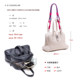 Hiatus Korean version of niche design weaving contrasting color shoulder strap dumpling dumplings bag underarmed litchi pattern simple shoulder shoulder bag
