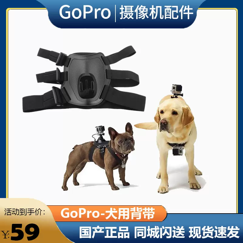 Gopro Fetch 犬用胸背带hero11 Hero9 10 户外运动摄像机狗带包