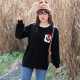 Large -size women's autumn and winter new slots on the casual loose, loose and fat MM long sleeve thin top 200jin [Jin is equal to 0.5 kg]