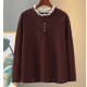 Qiyi large size women's clothing winter warm bottom shirt, long sleeves, thin and thin mm lace semi -high collar girl