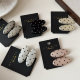 Small and exquisite polka dot hair clip female internet celebrity forehead hair duckbill clip temperament side bang clip headdress hair card