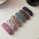 Autumn and winter new woolen knitted color point hairpin bangs clip plush clip hairpin