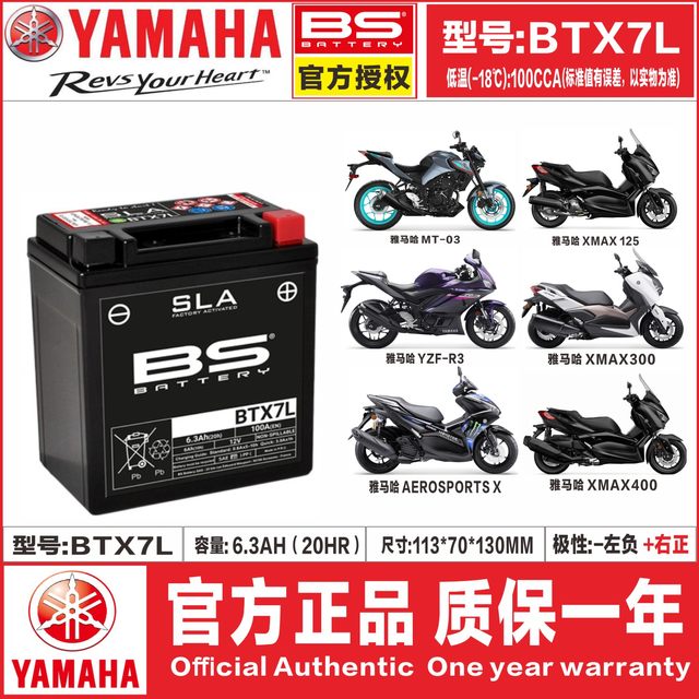 Suitable for Yamaha NMAX155 NVX155 XMAX300 NMAX155 MT03 R3 R25 battery