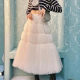 Spring and summer new princess fluffy skirt lace stitching mesh cake skirt mid -length A -line skirt cute fairy