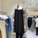South Korea Dongdaemun Spring and Autumn 2025 new acetate satin champagne color slim hip skirt solid color summer skirt