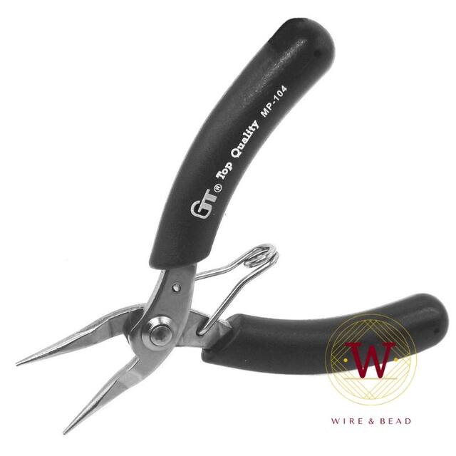 Taiwan GT handmade pliers mini jewelry pliers round pointed bent nose pliers nylon pliers hairpin winding beading set tool