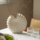 Wabi-sabi style white stoneware jar Nordic Danish designer ceramic vase ornaments B&B tea room hotel reservation