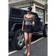 Iya sexy hot girl lace spliced ​​small vest for women in summer new waistband to look slim and thin shoulder strap top