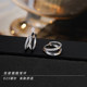 Miss Z 925 Silver Needle Double-Level Circle Earrings for Women Niche Temperament High-end Plain Earrings 2025 New Hot Model