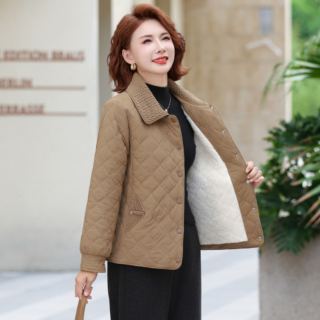 Women's short cotton coat jacket 2025 winter new fashion loose foreign style small casual casual plus velvet thickened cotton coat