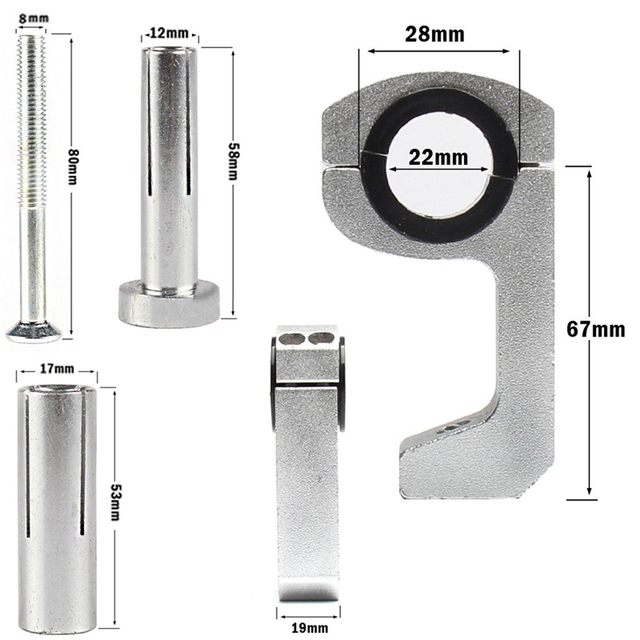 22/28mm handlebar handlebar to universal modification fixed bracket motorcycle arched accessories installation bracket fixed frame