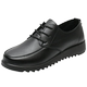 KFC's long standing work shoes, leather shoes for women at work, black shoes for women, non-slip soft bottom kitchen shoes for women