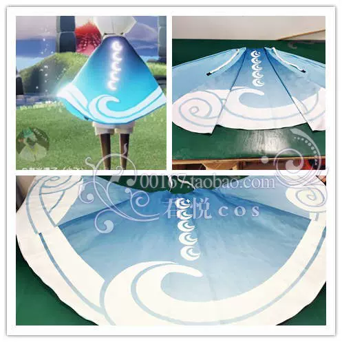 君悦cos Sky光遇国际服地球日海洋海浪斗篷cos服装定制