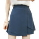 Fat mm plus size half-body short skirt pants summer women 2024 new ruffled a-line skirt versatile wide-leg skirt 200 Jin [Jin equals 0.5 kg]
