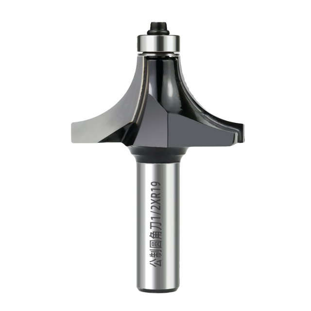 Lejiang industrial grade woodworking milling cutter metric rounded corner cutter with bearing chamfered trimming R angle semicircular cutter tungsten steel cutter head