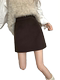 Black woolen short skirt for women in autumn new versatile Korean version high waist slim straight A-line skirt hip-covered skirt