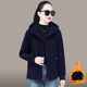
Women's fleece jacket autumn and winter 2025 new age-reducing thickened long-sleeved cardigan sweatshirt hooded top solid color versatile