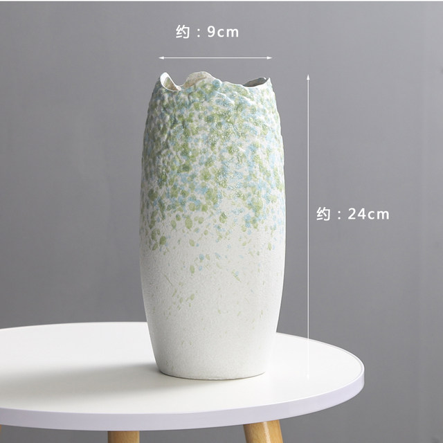 
Non-porous new Chinese style ceramic vase home living room decoration simple ornaments entrance dry flowers starry flower vase