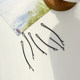 Curved one-shaped clip black steel bangs side clip broken hair clip headdress hair clip women's wire simple small