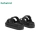 Hot air thick-soled slippers for women 2025 summer new casual beach sandals versatile outside sandals semi-trails for women