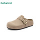 Hot style retro Birkenstock shoes for women 2025 new autumn casual toe-toe half slippers