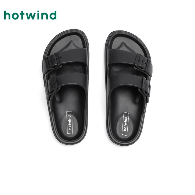 Hot air thick-soled slippers for women 2025 summer new casual beach sandals versatile outside sandals semi-trails for women