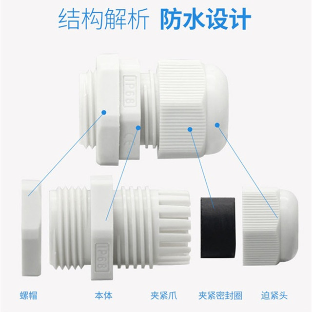 American npt 3/4 inch waterproof connector controlled wire connector g1/2 nylon cable connector British Glen head