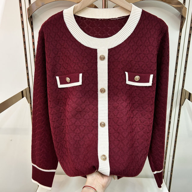 Ai Liangyi high-end middle-aged and elderly women's clothing brand counter genuine mother's clothing sweater pullover autumn clothing middle-aged women