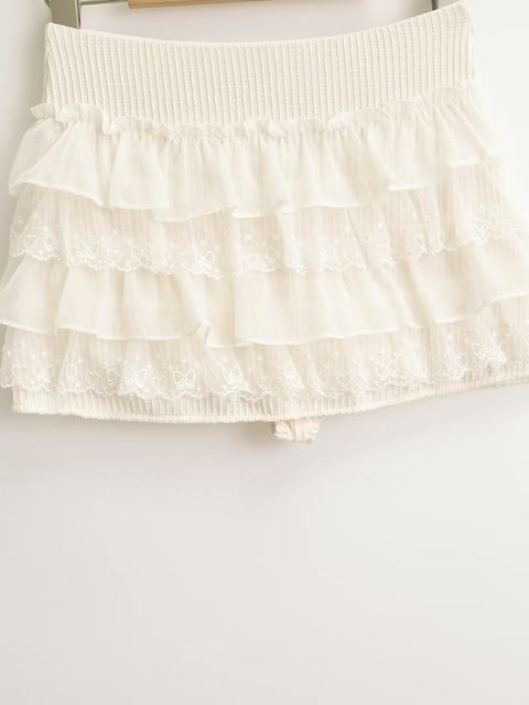 Cotton sweet little girl lace piled with miniskirts lolita princess ins pure cake skirt prevent exposure