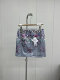 Spring and autumn short skirt summer fashionable skirt print new Korean version retro one step to make you look slim and elegant

