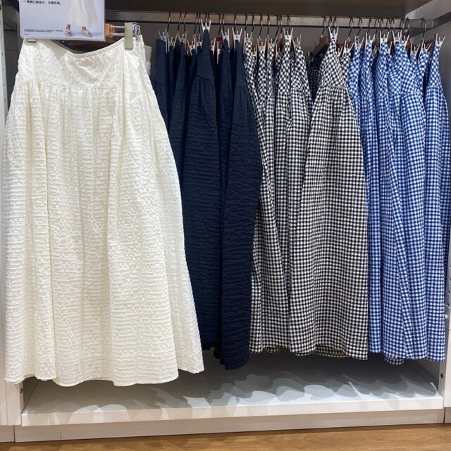 Women's Bubble Gauze Umbrella Skirt/Skirt Long Skirt Skirt 25 Spring and Summer New A-line Skirt R475858/477691