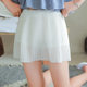 Spring and autumn versatile three-point safety pants lace mesh anti-exposure base half-body petticoat pants pleated skirt women's insurance pants