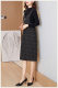 Small fragrance style autumn and winter wool slim V-neck sleeveless vest skirt bottom vest skirt versatile mid-length strap dress