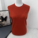 Middle-aged and elderly people's early autumn loose large-size round neck thin long-sleeved sweater for women solid color versatile mother's knitted wool shirt