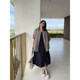 VOGANA Cannes home large size women's clothing atmosphere spring pleated dress for women slim waist A-line suspender skirt