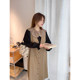 vogana Cannes home large size original minimalist style casual dress spring loose slim meat-covering suit vest skirt