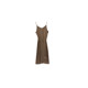vogana Cannes home large size original vacation style waist-hugging large A-spoke dress loose belly-covering suspender long skirt