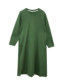 Cannes large size slightly fat Korean style simple cotton sweatshirt dress with big sway dress