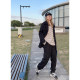 Large size original Korean leisure thickened warmth pineapple grid compound velvet jackets suit
