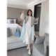
VOGANA Cannes home large size women's clothing artistic French temperament three-dimensional petal mesh loose slim vest skirt