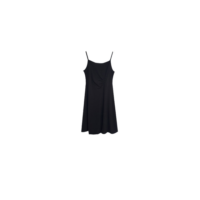 VOGANA Cannes home large size women's clothing atmosphere spring pleated dress for women slim waist A-line suspender skirt