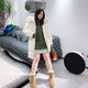 vogana Cannes home large size original irregular zipper skirt thickened warm waffle A-line skirt