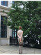 Dfzbstore Light mature woman showed chest, waist deep V knitted vest/lengthened and extended elastic suit pants
