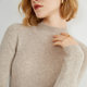 2024 new autumn cashmere sweater women's half-high sweater slim solid color knitted bottoming sweater with strips for inner wear and outer wear