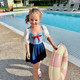 Yimeishan children's swimsuit girls girls 2025 new one-piece skirt style small, medium and large children princess sun protection hot spring