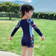 Yimeishan children's swimsuit boys 2025 new one-piece long-sleeved children's swimming beach special sun protection hot spring