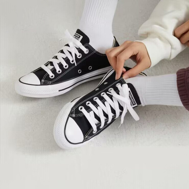 Converse/Converse 1970S low-top three-star standard casual shoes for men and women retro black canvas shoes 162058C