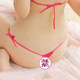 Internet celebrity three-point underwear bra set seductive thong women's lace-up halter neck bikini traceless t-trousers hot