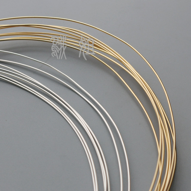 14K gold wire soft gold wire silver wire color protection shape wire braided wire winding wire and busbar DIY material accessories